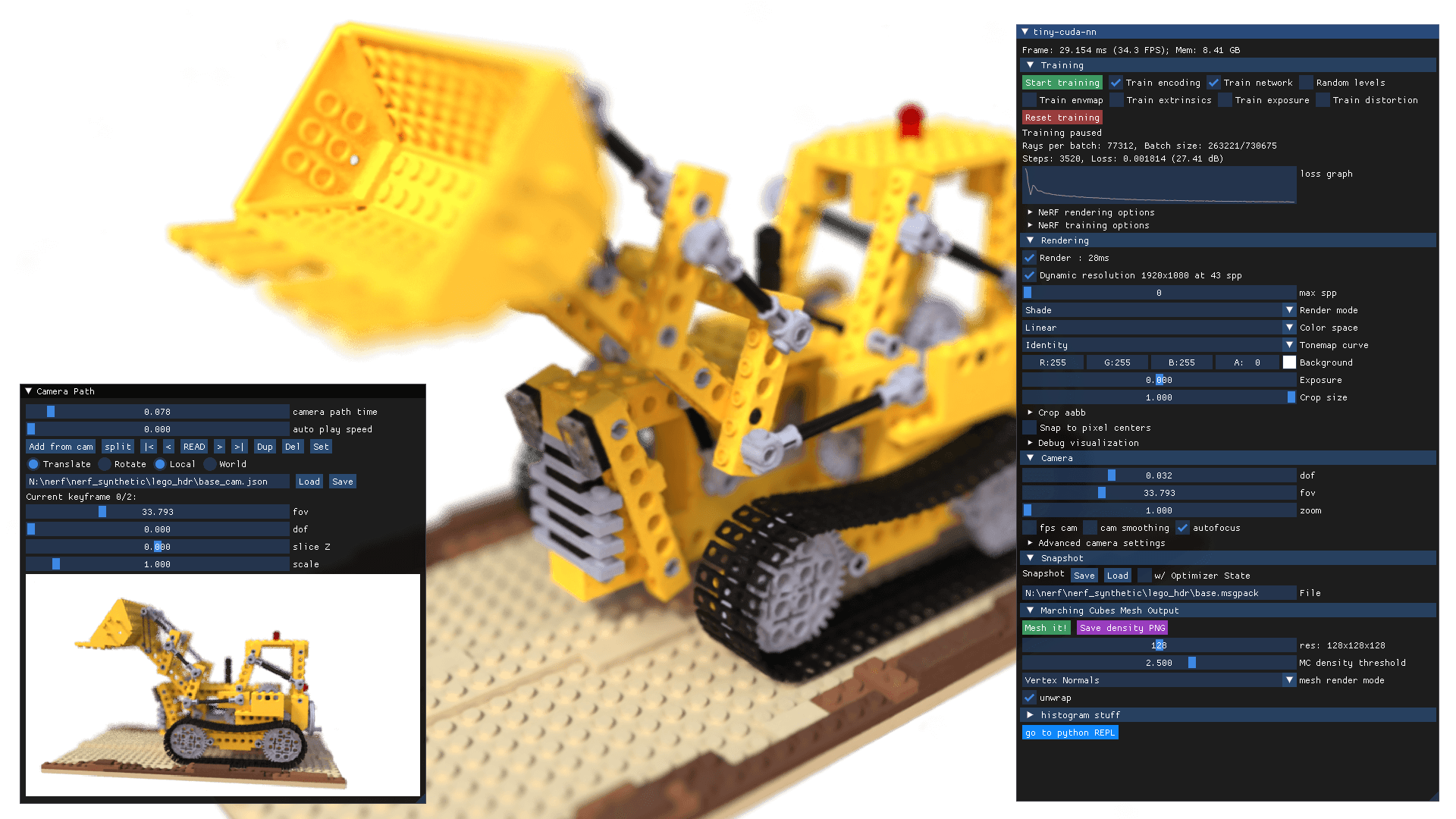 NeRF-to-mesh