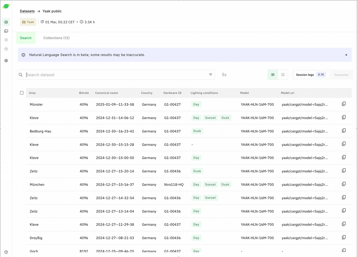 Natural language search