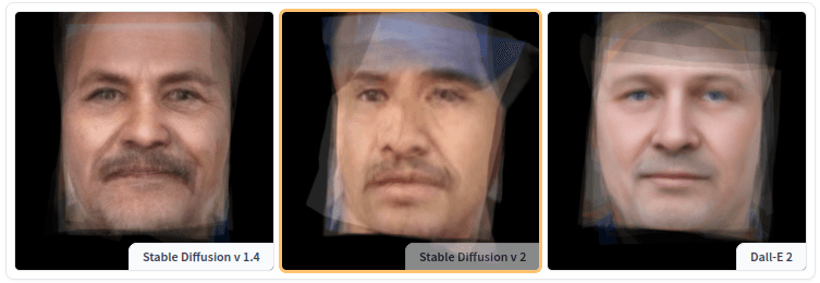 Average faces for the