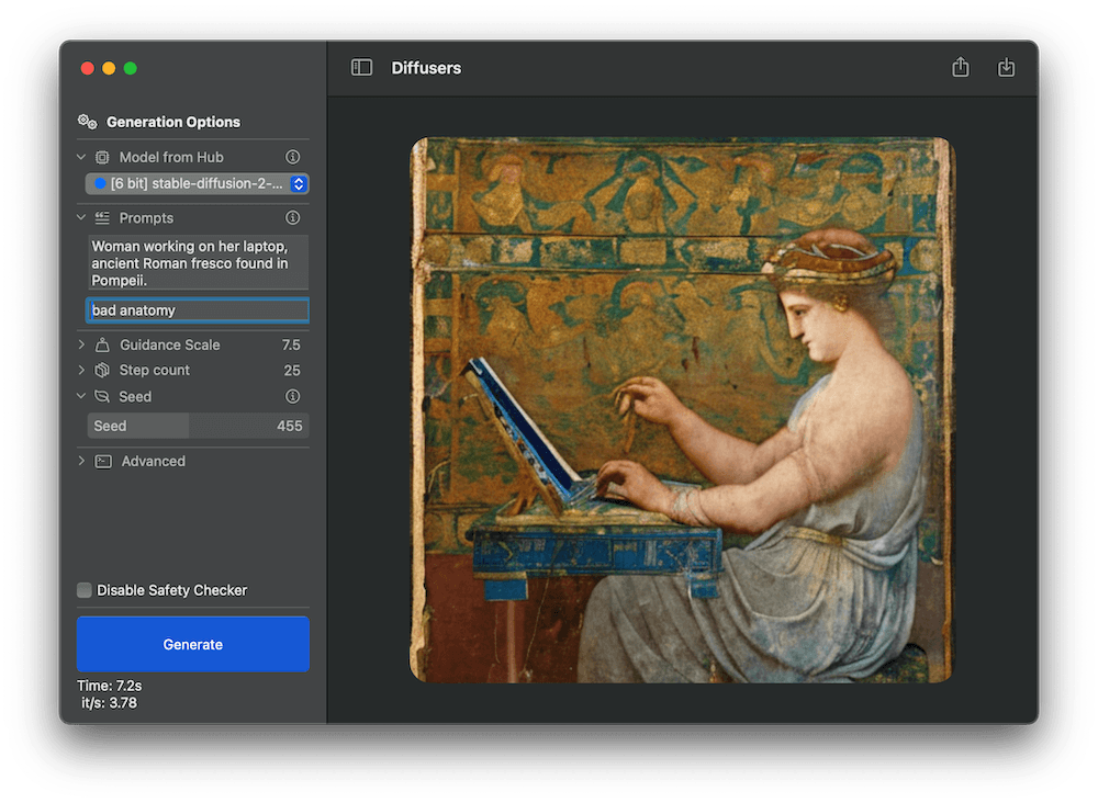 Running 6-bit stable-diffusion-2-1-base model in demo app