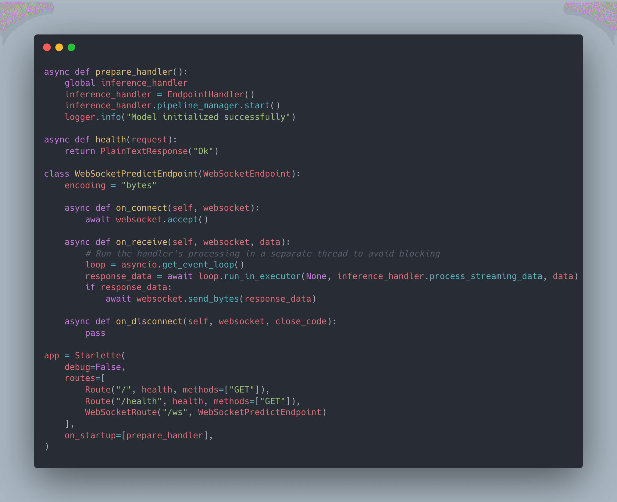 Webservice code