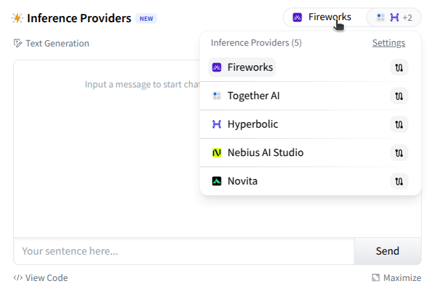 Inference Providers